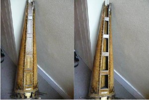 Erard harp No. 777 (1803) with shutters