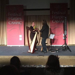 François Pernel with harpist Diana Dunnavant