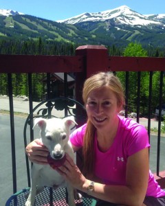 Elizabeth Hainen with Cosmo